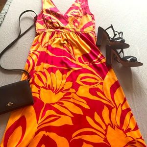 H&M Pink and Orange Party Dress